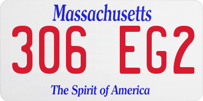 MA license plate 306EG2