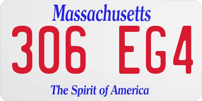 MA license plate 306EG4