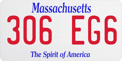 MA license plate 306EG6