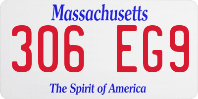 MA license plate 306EG9