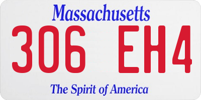 MA license plate 306EH4