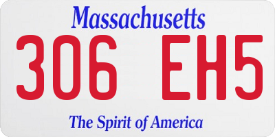 MA license plate 306EH5