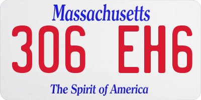 MA license plate 306EH6