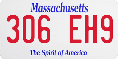 MA license plate 306EH9
