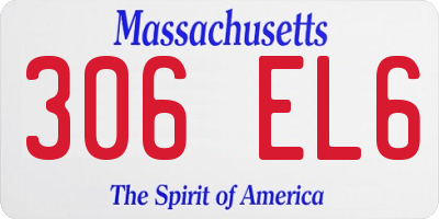 MA license plate 306EL6