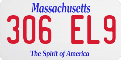 MA license plate 306EL9