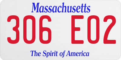 MA license plate 306EO2