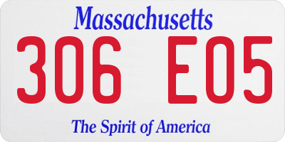 MA license plate 306EO5