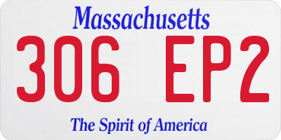 MA license plate 306EP2