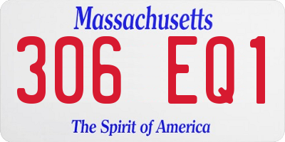 MA license plate 306EQ1