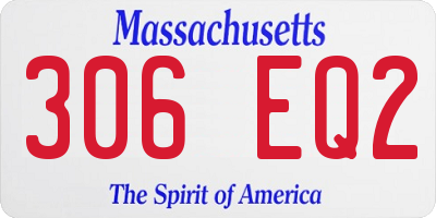 MA license plate 306EQ2