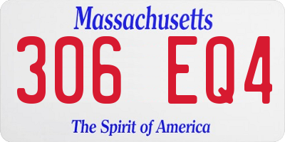 MA license plate 306EQ4