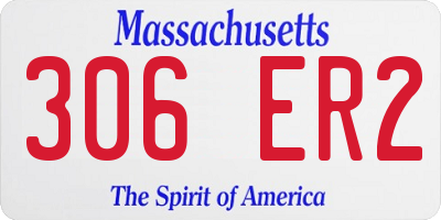 MA license plate 306ER2