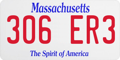 MA license plate 306ER3