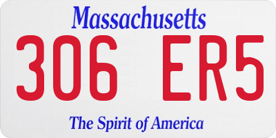 MA license plate 306ER5