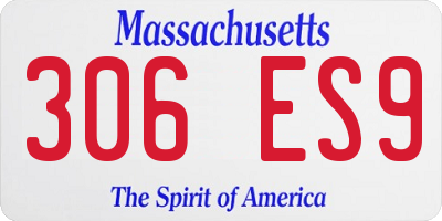 MA license plate 306ES9