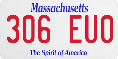 MA license plate 306EU0