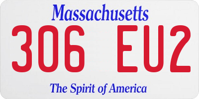 MA license plate 306EU2