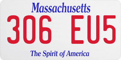 MA license plate 306EU5