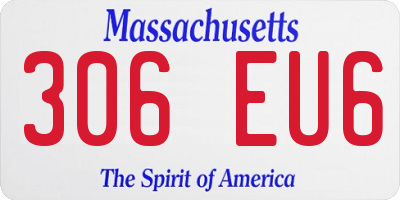 MA license plate 306EU6