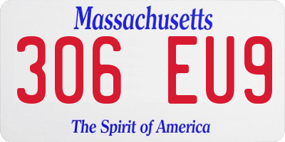 MA license plate 306EU9