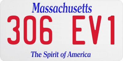 MA license plate 306EV1