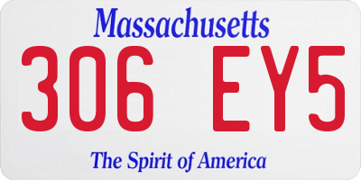 MA license plate 306EY5