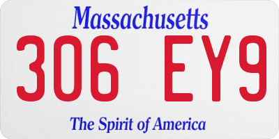 MA license plate 306EY9
