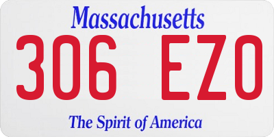 MA license plate 306EZ0