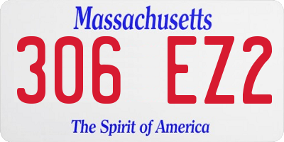 MA license plate 306EZ2