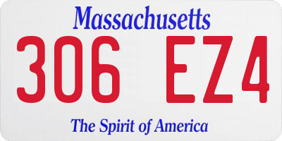 MA license plate 306EZ4