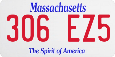 MA license plate 306EZ5