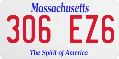 MA license plate 306EZ6