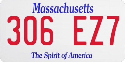 MA license plate 306EZ7