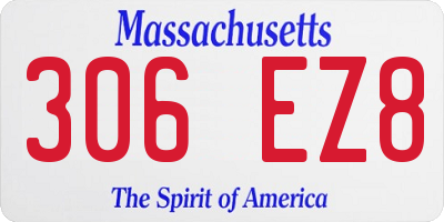 MA license plate 306EZ8
