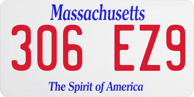 MA license plate 306EZ9