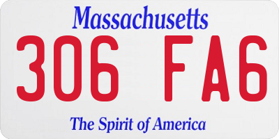 MA license plate 306FA6