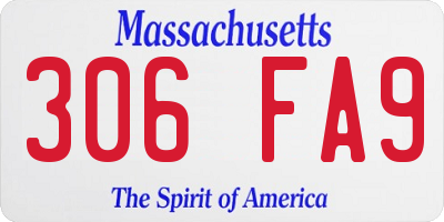 MA license plate 306FA9