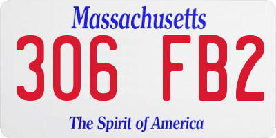 MA license plate 306FB2