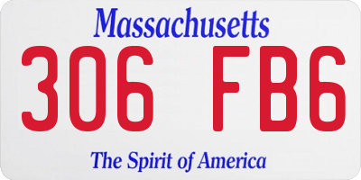 MA license plate 306FB6