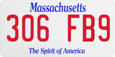 MA license plate 306FB9