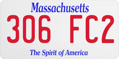MA license plate 306FC2