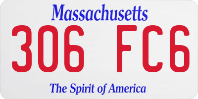 MA license plate 306FC6