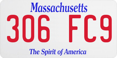 MA license plate 306FC9