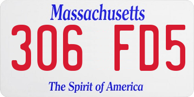 MA license plate 306FD5