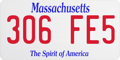 MA license plate 306FE5