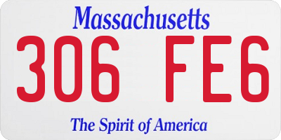 MA license plate 306FE6
