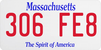 MA license plate 306FE8