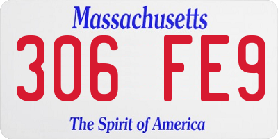 MA license plate 306FE9