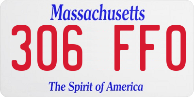 MA license plate 306FF0